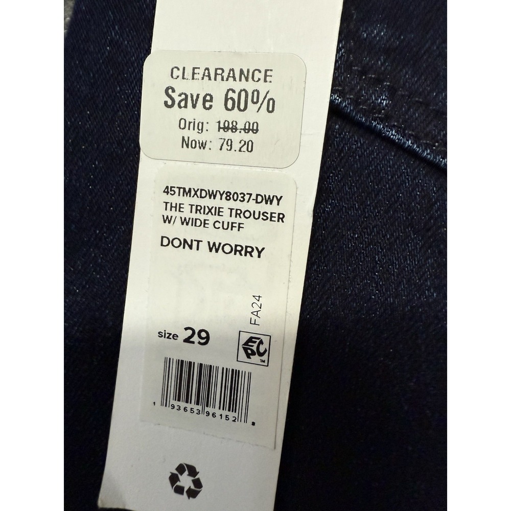 Joes Jeans Womens 29 Magical Wide Leg Cuffed Cropped Denim High Retro Y2K R16 - Picture 5 of 5